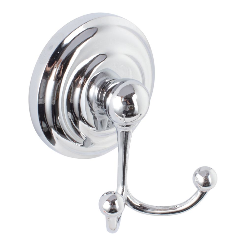 Sure-Loc Hardware BL-RH2 26 Boulder Robe Hook With Double Hook in Polished Chrome